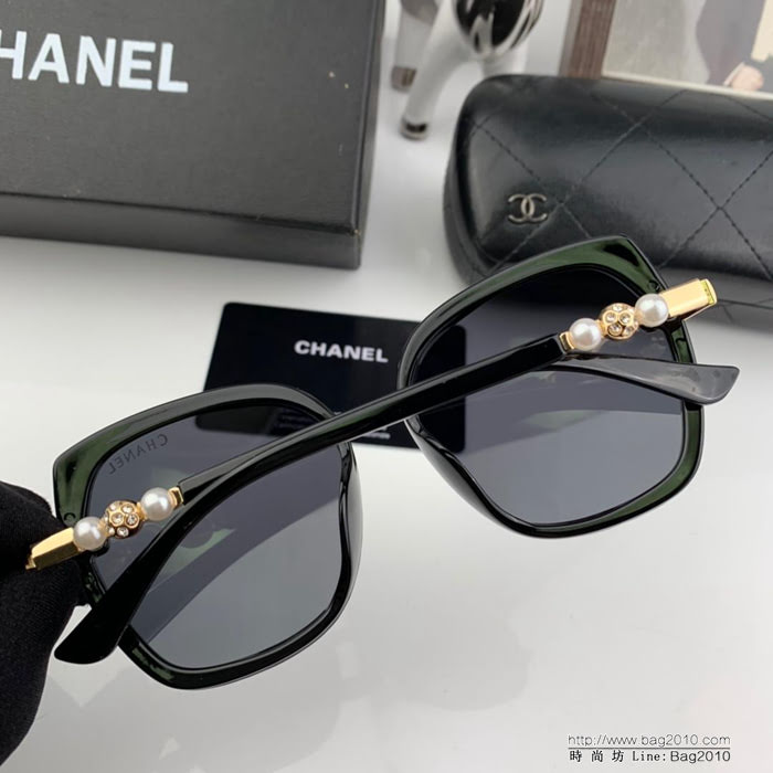 CHANEL香奈兒 2019新款 專櫃同款 寶麗來樹脂偏光鏡片 時尚百搭 女款太陽鏡 3338  lly1620